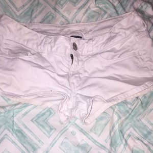 American Eagle White Jean Shorts